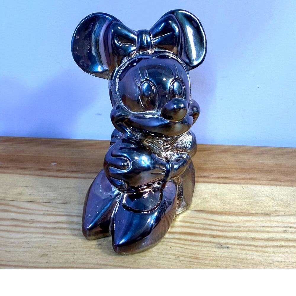 Reed & Barton Disney Minnie Mouse Silverplate Coin Bank #378 Japan Vintage